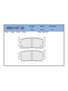 Тормозные колодки Jeenice WS3107.00