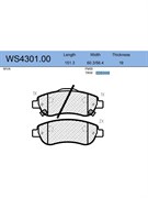Тормозные колодки Jeenice WS4301.00