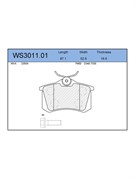 Тормозные колодки Jeenice WS3011.01