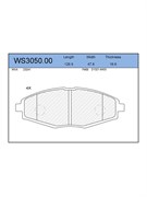 Тормозные колодки Jeenice WS3050.00