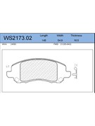 Тормозные колодки Jeenice WS2173.02