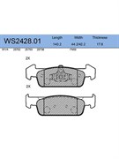 Тормозные колодки Jeenice WS2428.01