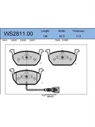 Тормозные колодки Jeenice WS2811.00