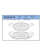 Тормозные колодки Jeenice WS3029.00