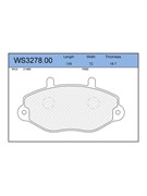 Тормозные колодки Jeenice WS3278.00