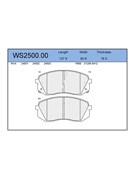 Тормозные колодки Jeenice WS2500.00