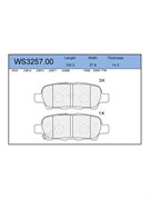 Тормозные колодки Jeenice WS3257.00