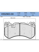 Тормозные колодки Jeenice WS2963.00
