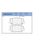 Тормозные колодки Jeenice WS2544.00