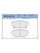 Тормозные колодки Jeenice WS3142.00