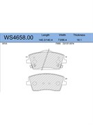 Тормозные колодки Jeenice WS4658.00