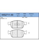 Тормозные колодки Jeenice WS2711.00