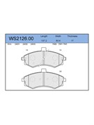Тормозные колодки Jeenice WS2126.00