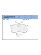 Тормозные колодки Jeenice WS3291.00