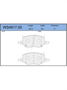 Тормозные колодки Jeenice WS4817.00