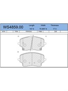 Тормозные колодки Jeenice WS4859.00