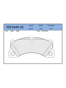 Тормозные колодки Jeenice WS3448.00