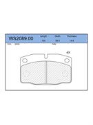Тормозные колодки Jeenice WS2089.00