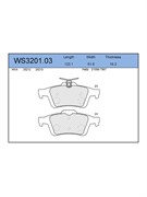 Тормозные колодки Jeenice WS3201.03
