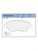 Тормозные колодки Jeenice WS3229.00