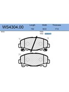 Тормозные колодки Jeenice WS4304.00