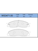 Тормозные колодки Jeenice WS3471.00