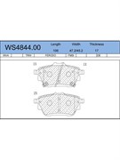 Тормозные колодки Jeenice WS4844.00