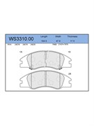 Тормозные колодки Jeenice WS3310.00