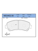 Тормозные колодки Jeenice WS3452.00