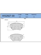 Тормозные колодки Jeenice WS2927.00