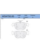Тормозные колодки Jeenice WS4750.00