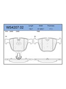 Тормозные колодки Jeenice WS4207.02