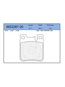 Тормозные колодки Jeenice WS3287.00