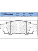 Тормозные колодки Jeenice WS2968.00