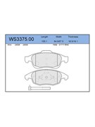 Тормозные колодки Jeenice WS3375.00