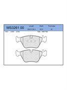 Тормозные колодки Jeenice WS3261.00