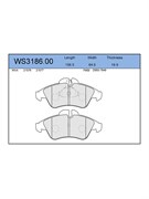 Тормозные колодки Jeenice WS3186.00