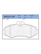 Тормозные колодки Jeenice WS3212.00