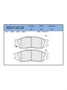 Тормозные колодки Jeenice WS3125.00