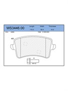 Тормозные колодки Jeenice WS3446.00