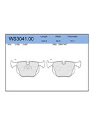 Тормозные колодки Jeenice WS3041.00
