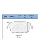 Тормозные колодки Jeenice WS3282.01