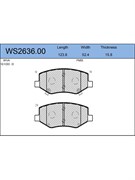 Тормозные колодки Jeenice WS2636.00