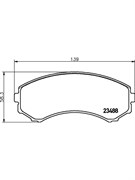 Тормозные колодки Nisshinbo NP3006SC