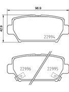 Тормозные колодки Nisshinbo NP3038