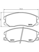 Тормозные колодки Nisshinbo NP6075